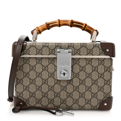 Gucci GG Supreme Monogram Globe-Trotter Beauty Case Brown 1 of 11