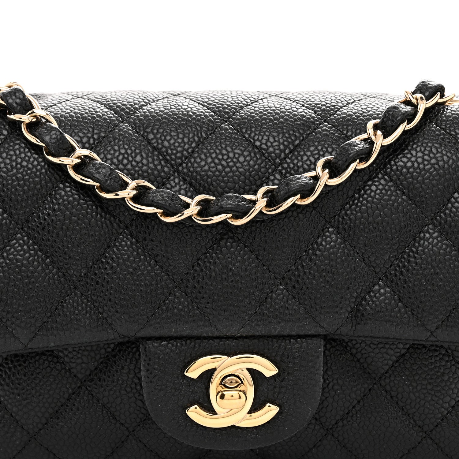 Chanel Caviar Quilted Mini Rectangular Flap Black 8 of 10