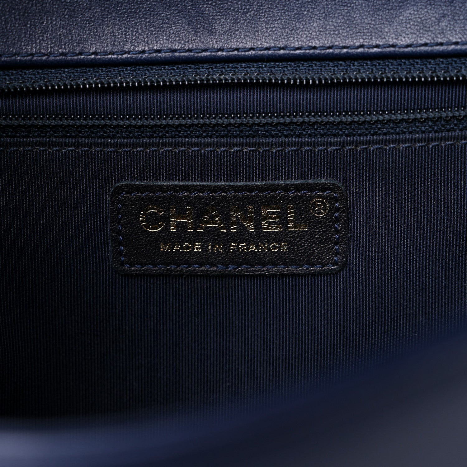Chanel Lambskin Quilted New Medium Boy Flap Dark Blue 6 of 16