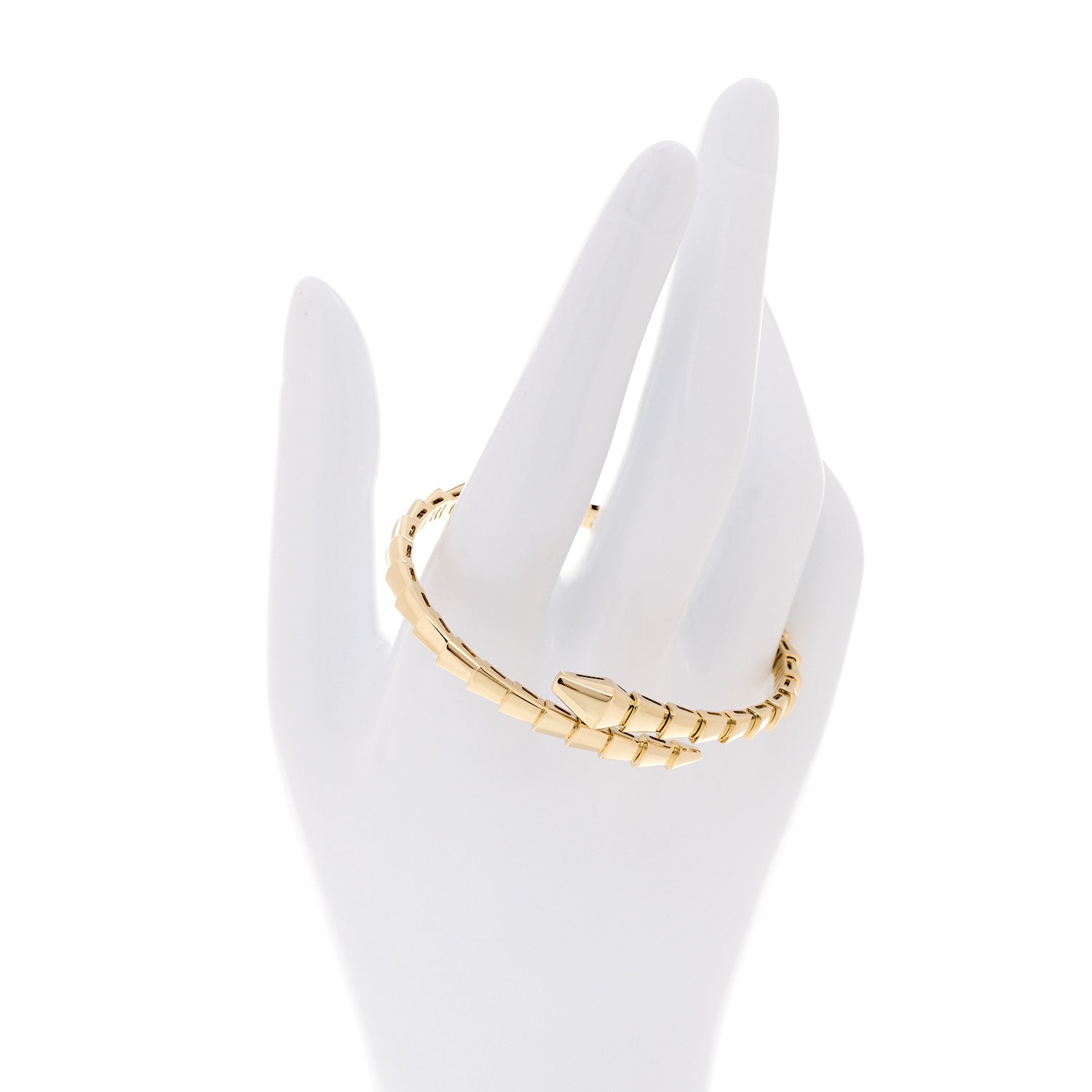 Bulgari 18K Yellow Gold Serpenti Viper Bracelet M 2 of 5