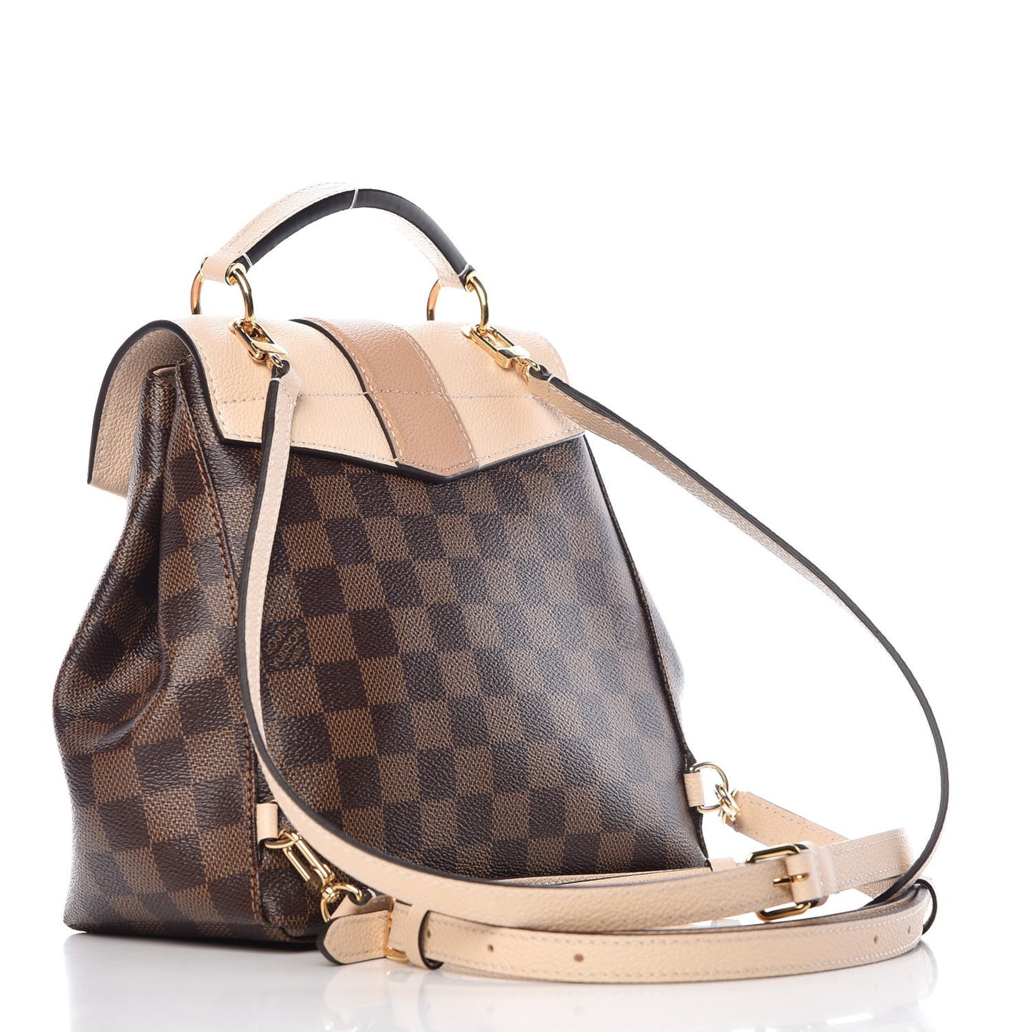 Damier Ebene Clapton Backpack Creme