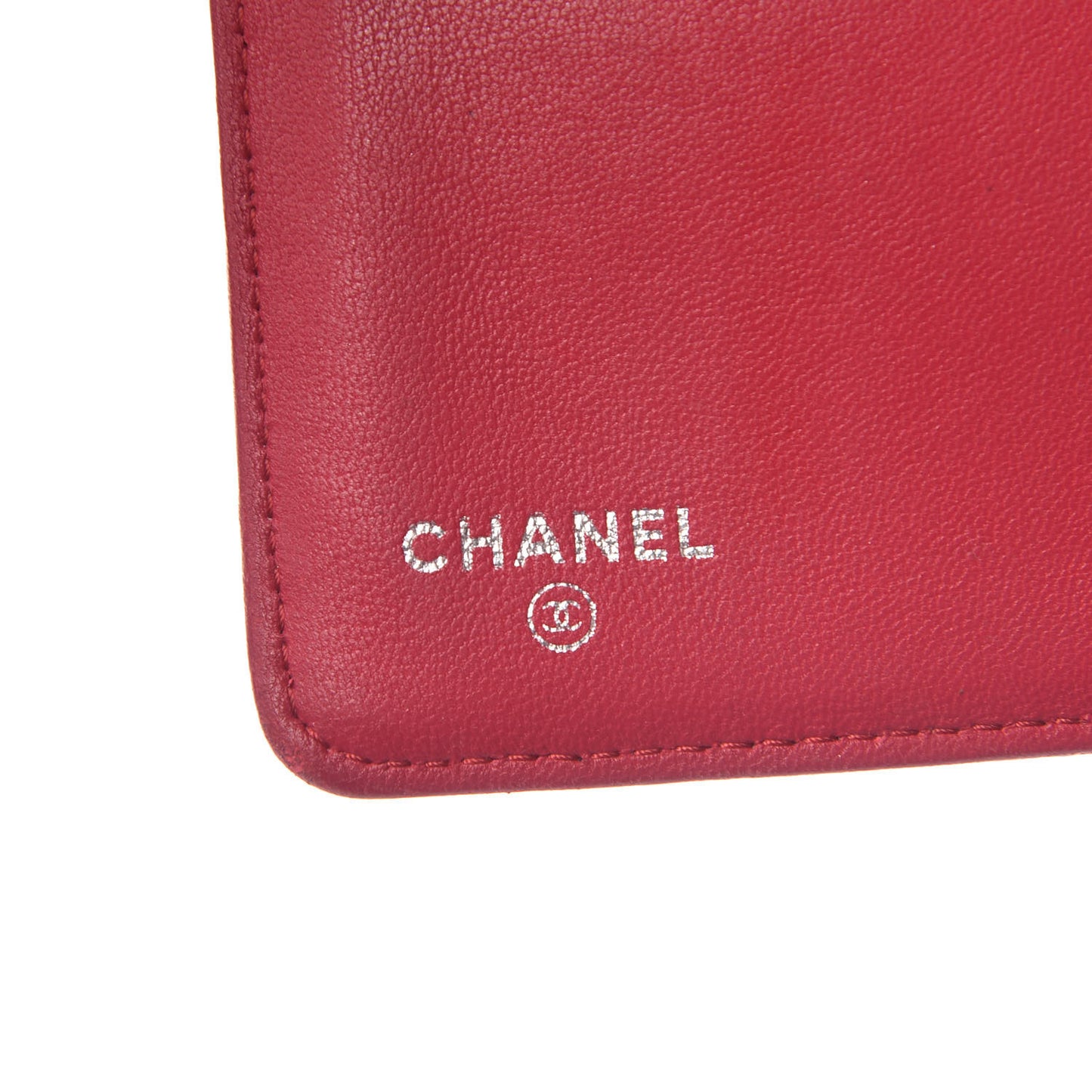Lambskin Quilted Zipped Pocket Wallet Fuchsia