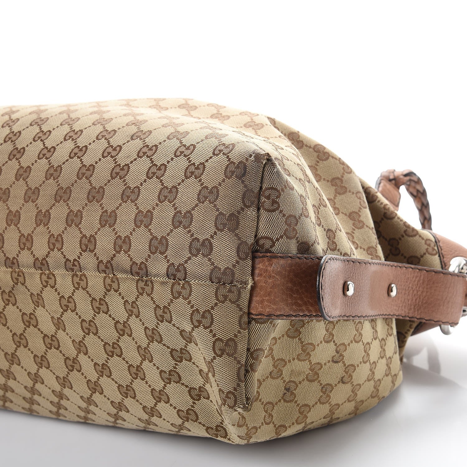 Gucci Monogram Large Bamboo Bar Tassel Shoulder Bag Brown 18 of 18