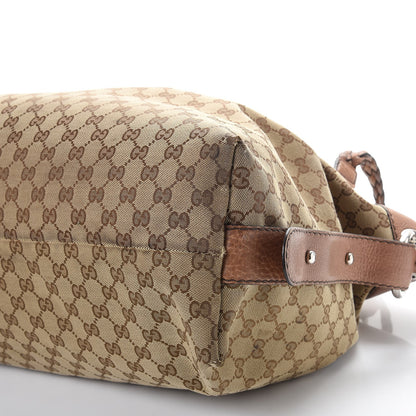 Gucci Monogram Large Bamboo Bar Tassel Shoulder Bag Brown 18 of 18