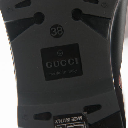 Gucci GG Supreme Monogram Blooms Flat Rubber Boots 38 Beige Multicolor 6 of 6