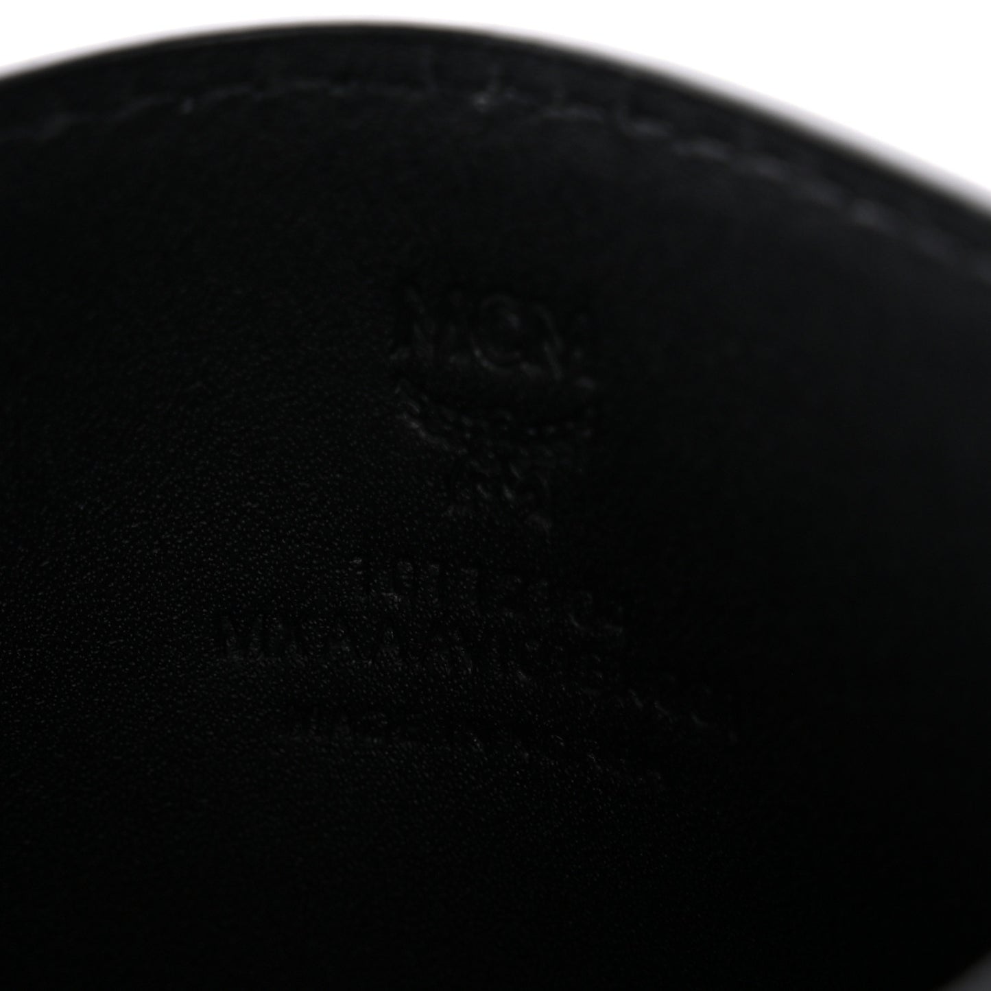 Calfskin Visetos Mini Card Case Black