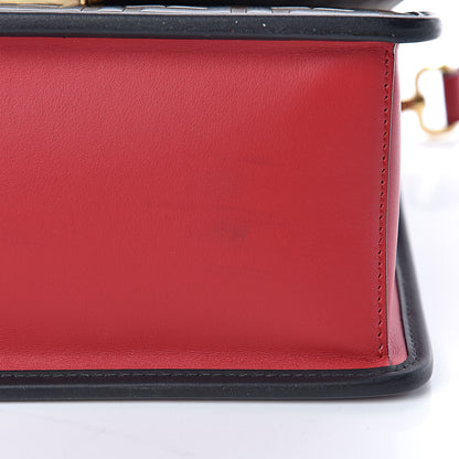 Fendi Vitello Century F is Fendi Bi-Color FF 1974 Embossed Kan I Shoulder Bag Fragola Maya Black 14 of 14
