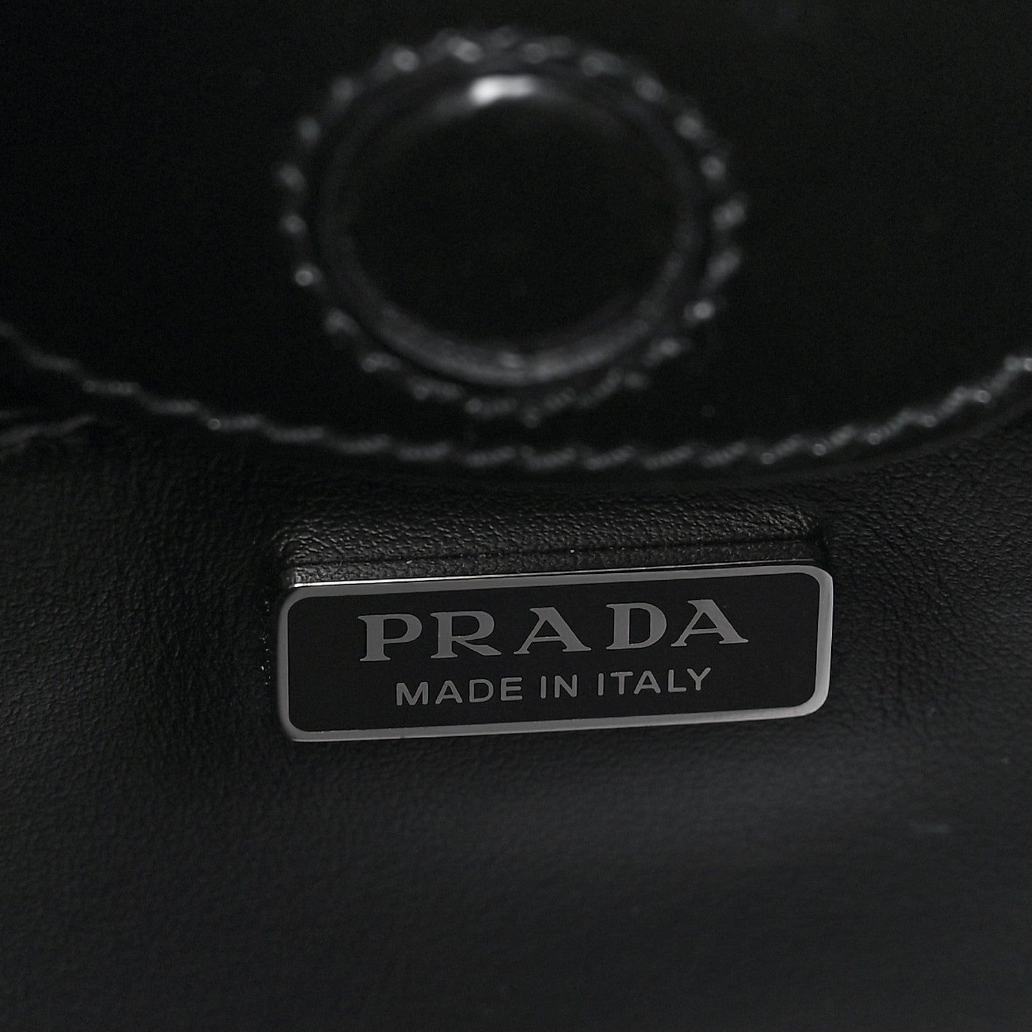 Prada Spazzolato Cleo Adjustable Strap Shoulder Bag Black 7 of 9