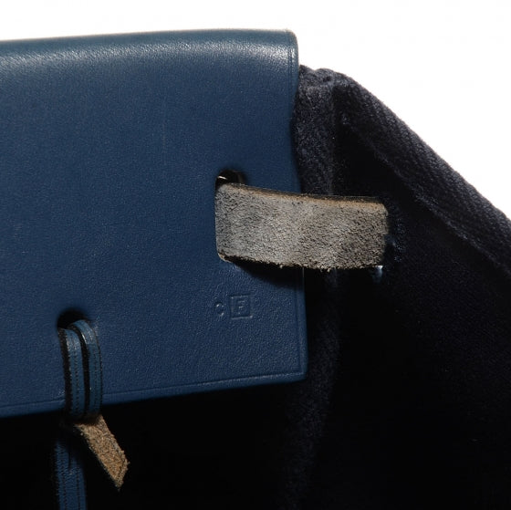 Hermes Toile Herbag Cabas 2-in-1 MM Navy 3 of 15
