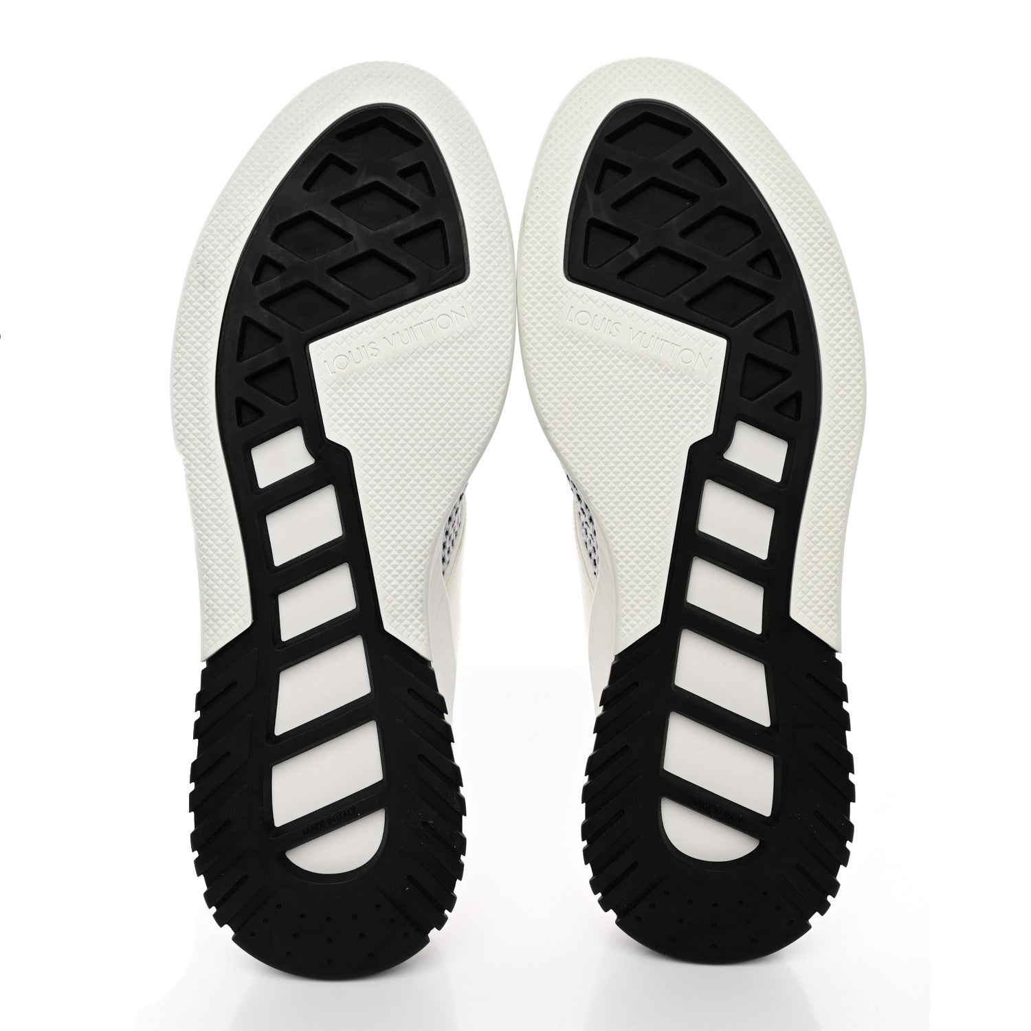 Louis Vuitton Mesh Calfskin Damier Embossed Fuel Power Sneakers 11 White 5 of 13