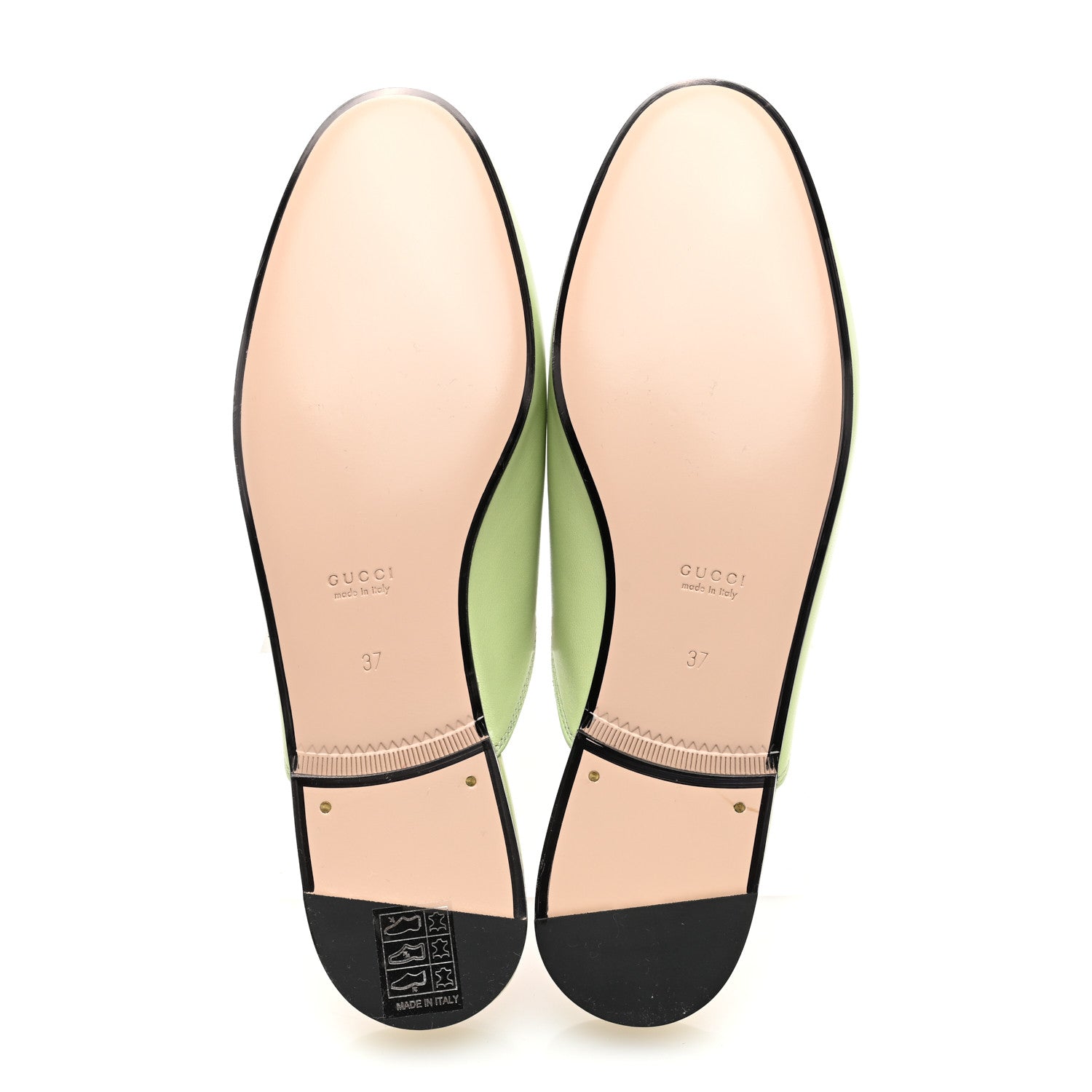 Gucci Malaga Kid Womens Princetown Slippers 37 Pistachio Green 4 of 6