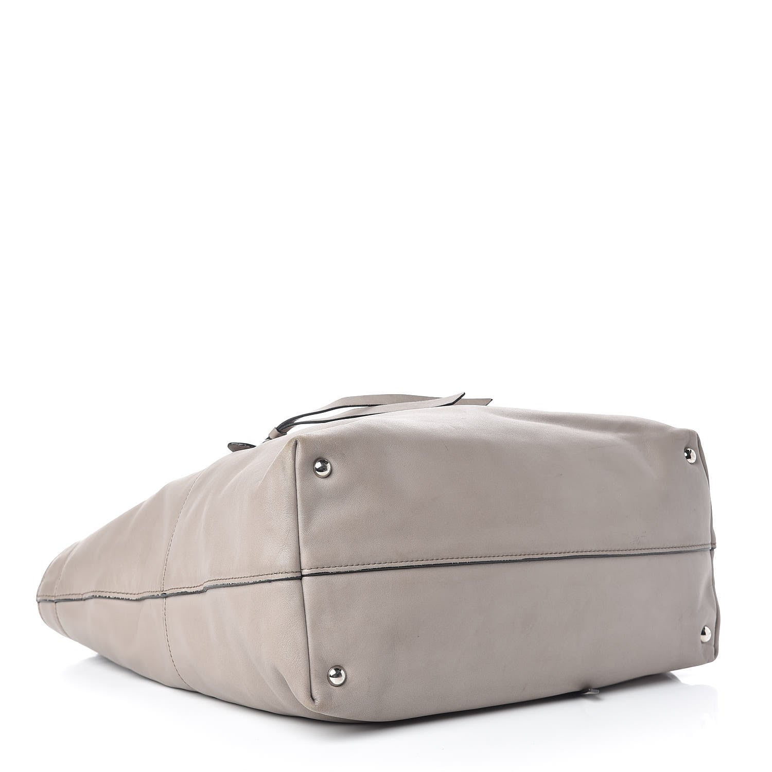 Miu Miu Vitello Soft Calfskin Shopping Tote Fumo 4 of 21