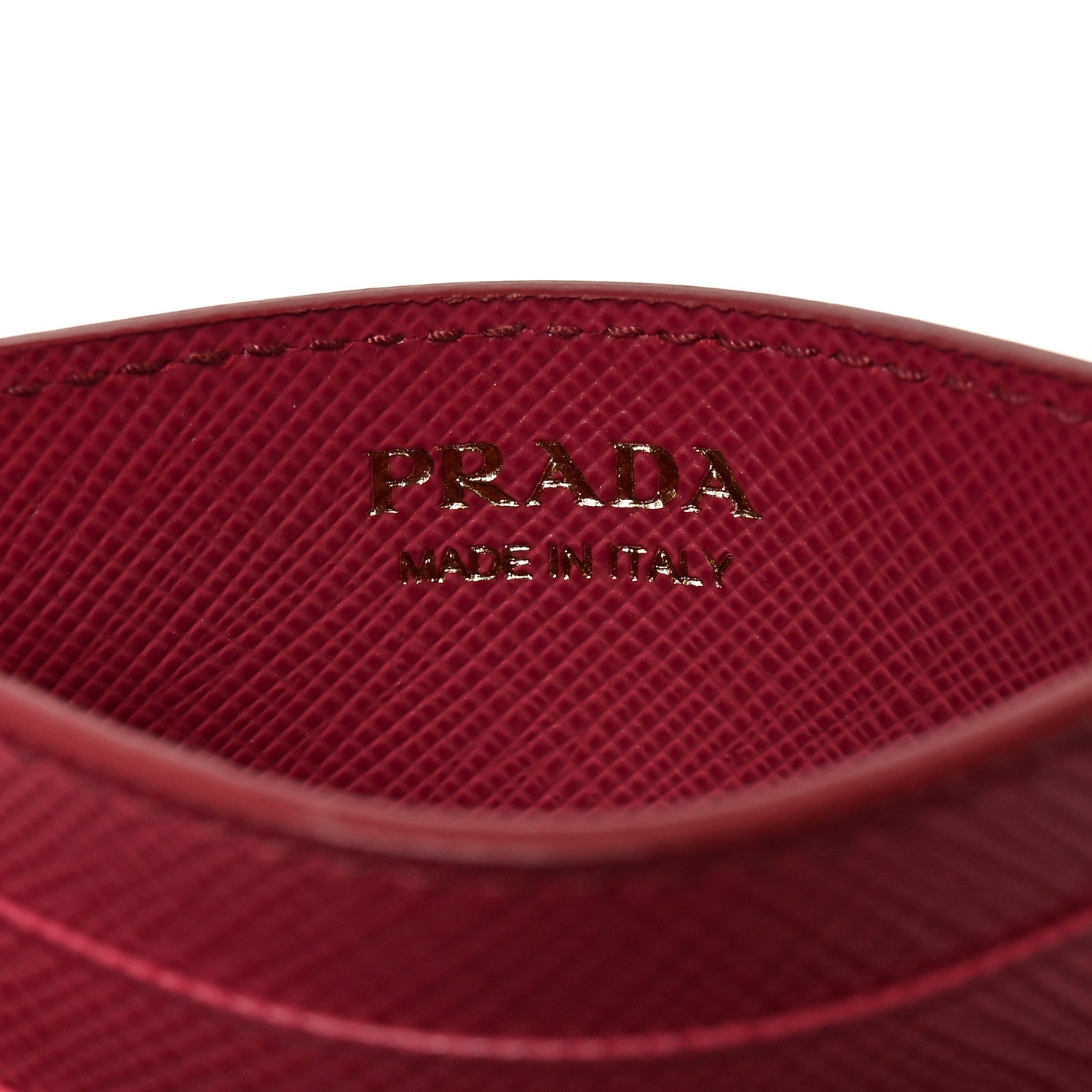 Prada Saffiano Triangle Card Holder Bruyere 6 of 7
