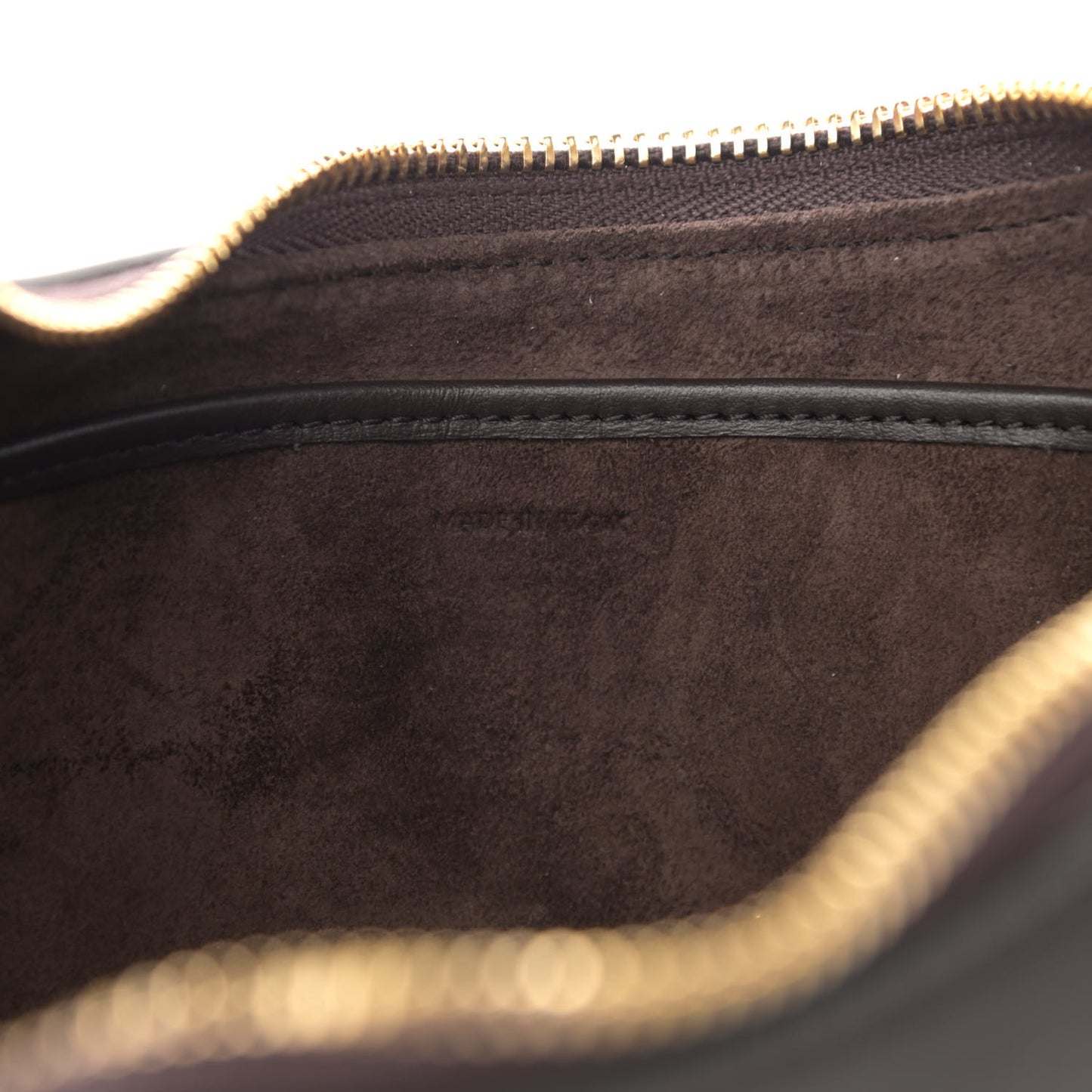 Smooth Calfskin Medium Strap Ava Shoulder Bag Dark Brown