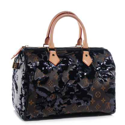 Louis Vuitton Monogram Fleur De Jais Sequins Speedy 30 3 of 9