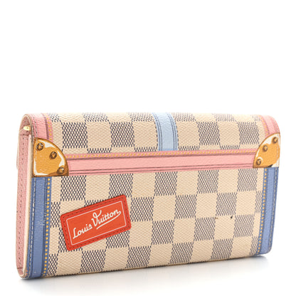 Louis Vuitton Damier Azur Summer Trunks Sarah Wallet NM 2 of 8