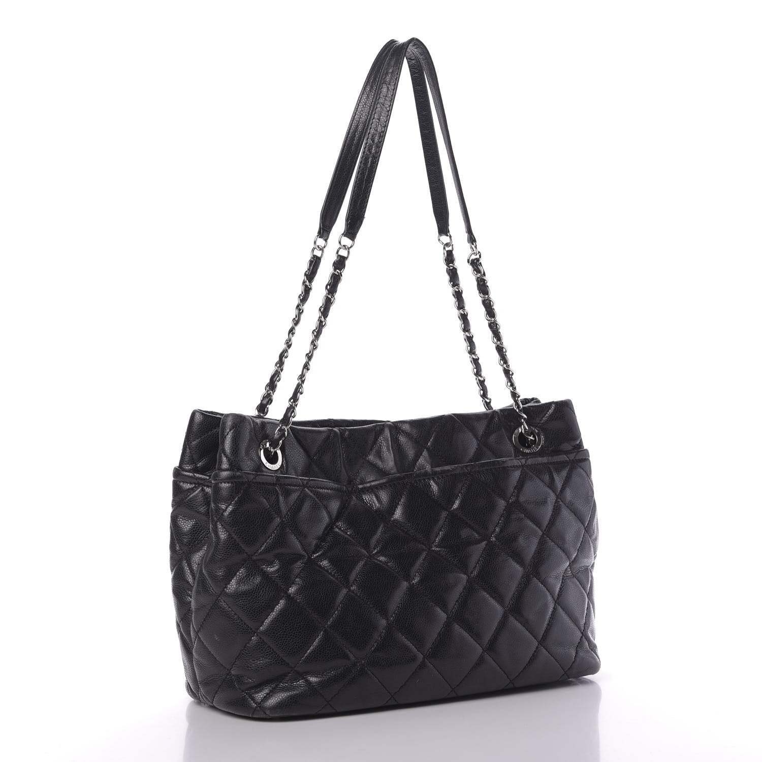 Chanel Caviar Quilted Timeless CC Soft Tote Black 3 of 9