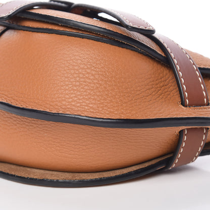 Loewe Grained Calfskin Mini Gate Crossbody Bag Caramel Pecan 9 of 9