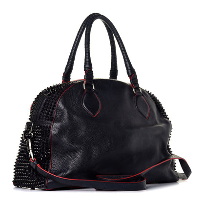 Christian Louboutin Calfskin Panettone Spiked Large Ranch Black 4 of 9
