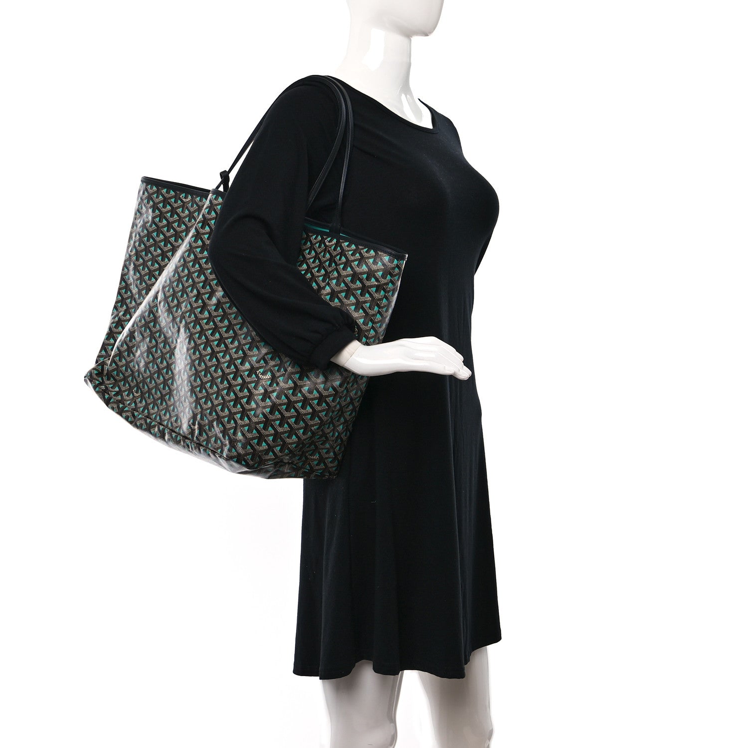Goyard Goyardine Saint Louis Claire Voie GM Black Opaline 2 of 9