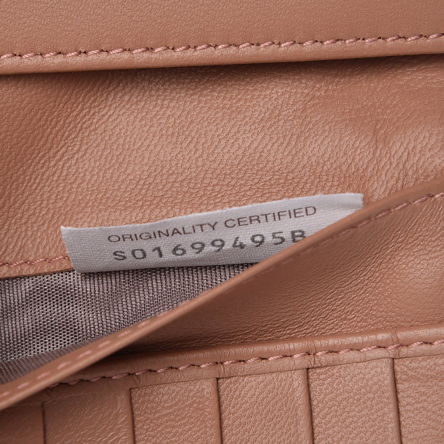 Nappa Intrecciato Continental Wallet Dusty Rose