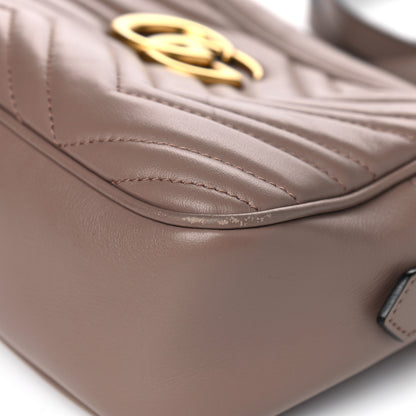 Gucci Calfskin Matelasse Small GG Marmont Chain Shoulder Bag Porcelain Rose 8 of 8