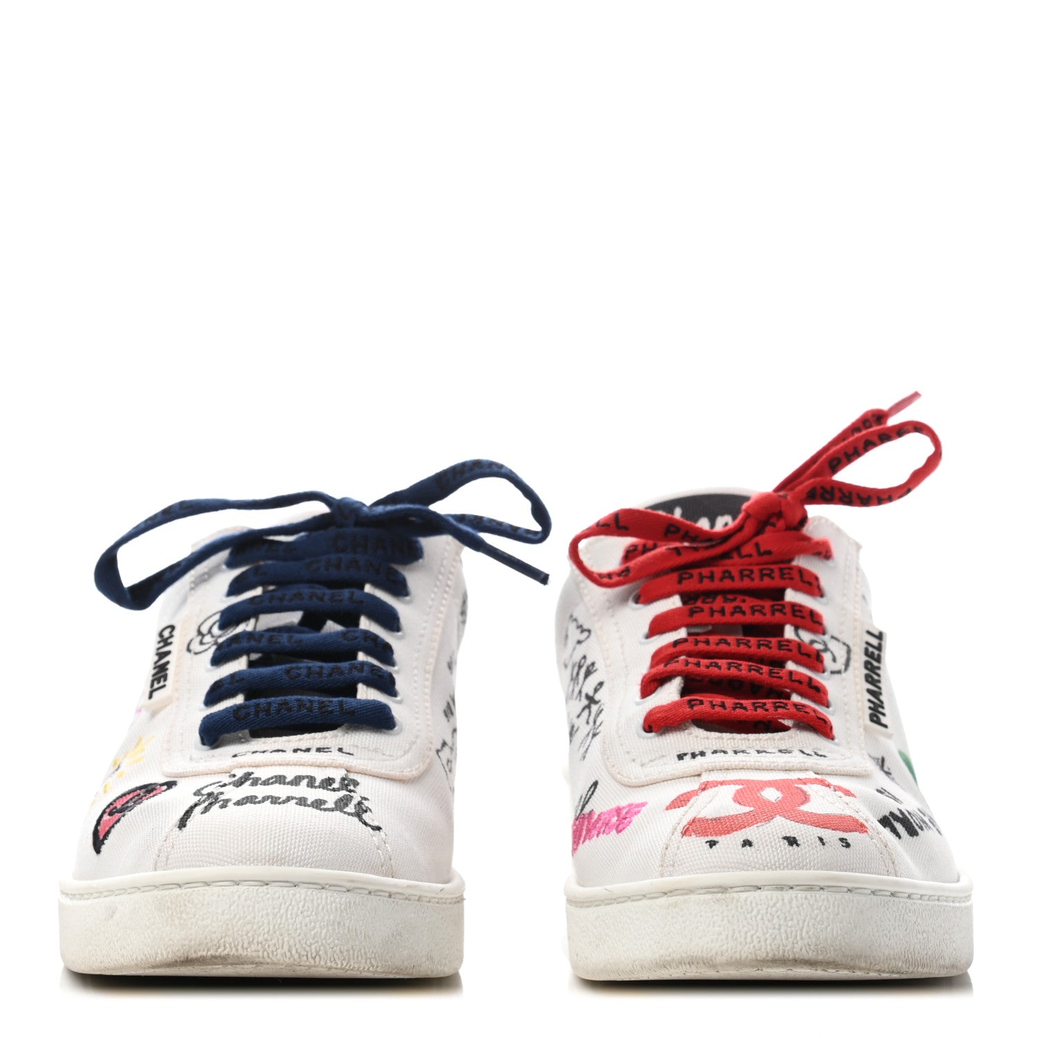 Chanel x Pharrell Williams Calfskin Womens Sneakers 39.5 White 2 of 9