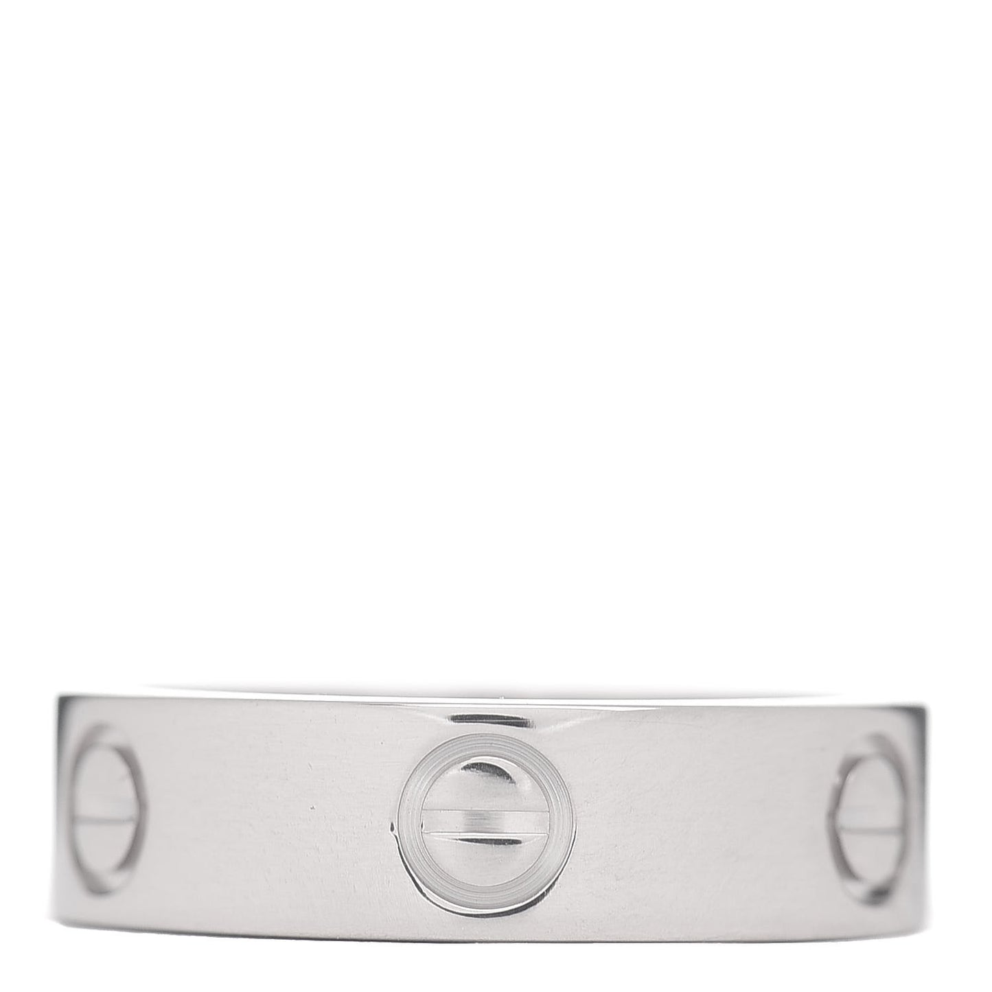 18K White Gold 5.5mm LOVE Ring 55 7.25