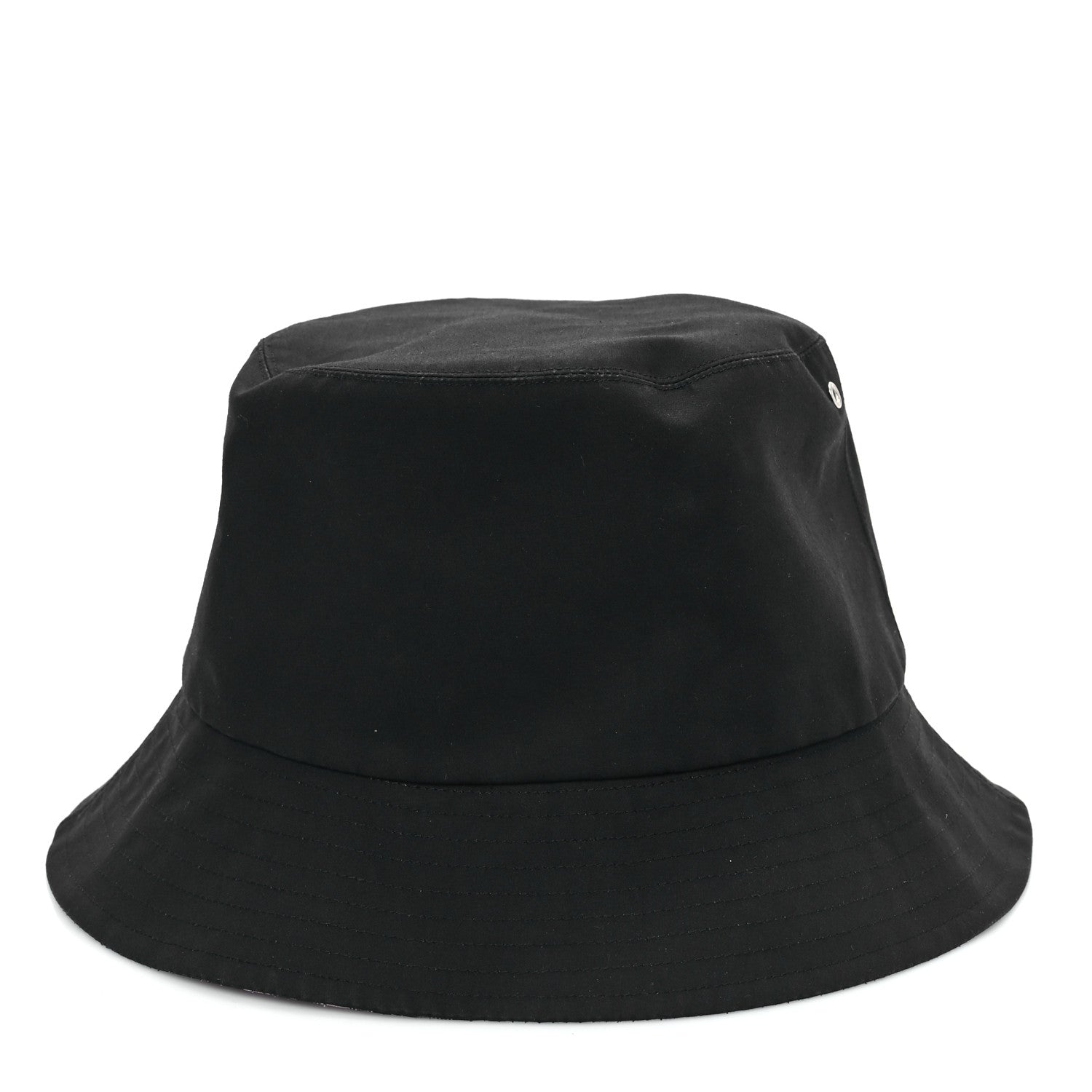 Christian Dior Polyester Cotton Oblique Teddy-D Brim Bucket Hat 57 Black 3 of 8