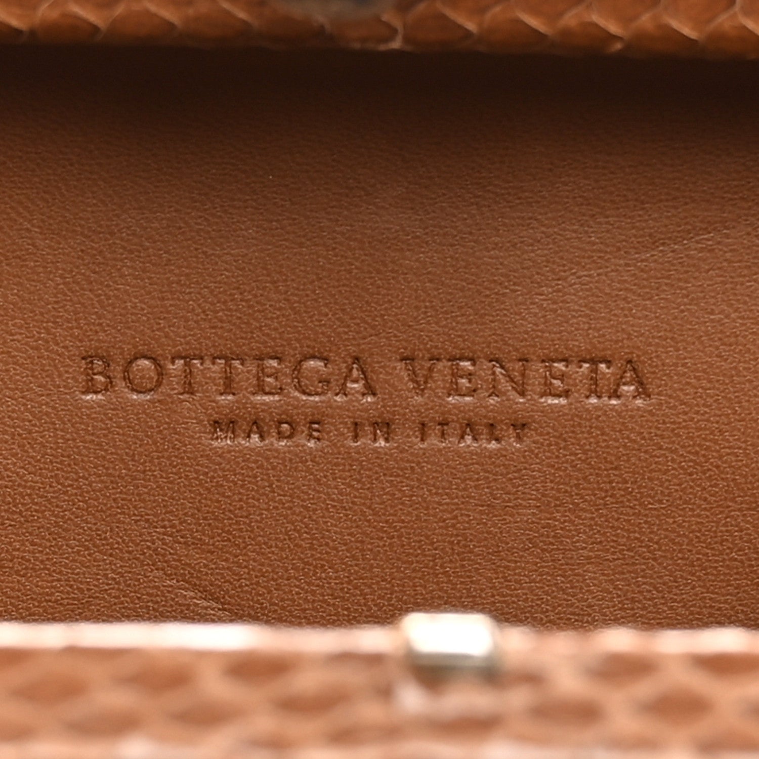 Bottega Veneta Ayers Grained Calfskin Intrecciato Knot Clutch Brown 6 of 12