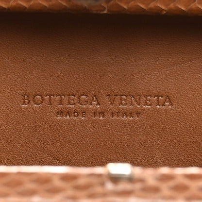Bottega Veneta Ayers Grained Calfskin Intrecciato Knot Clutch Brown 6 of 12