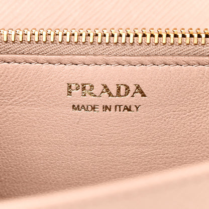 Prada Saffiano Lux Metal Logo Mini Flap Chain Shoulder Bag Cammeo 7 of 10