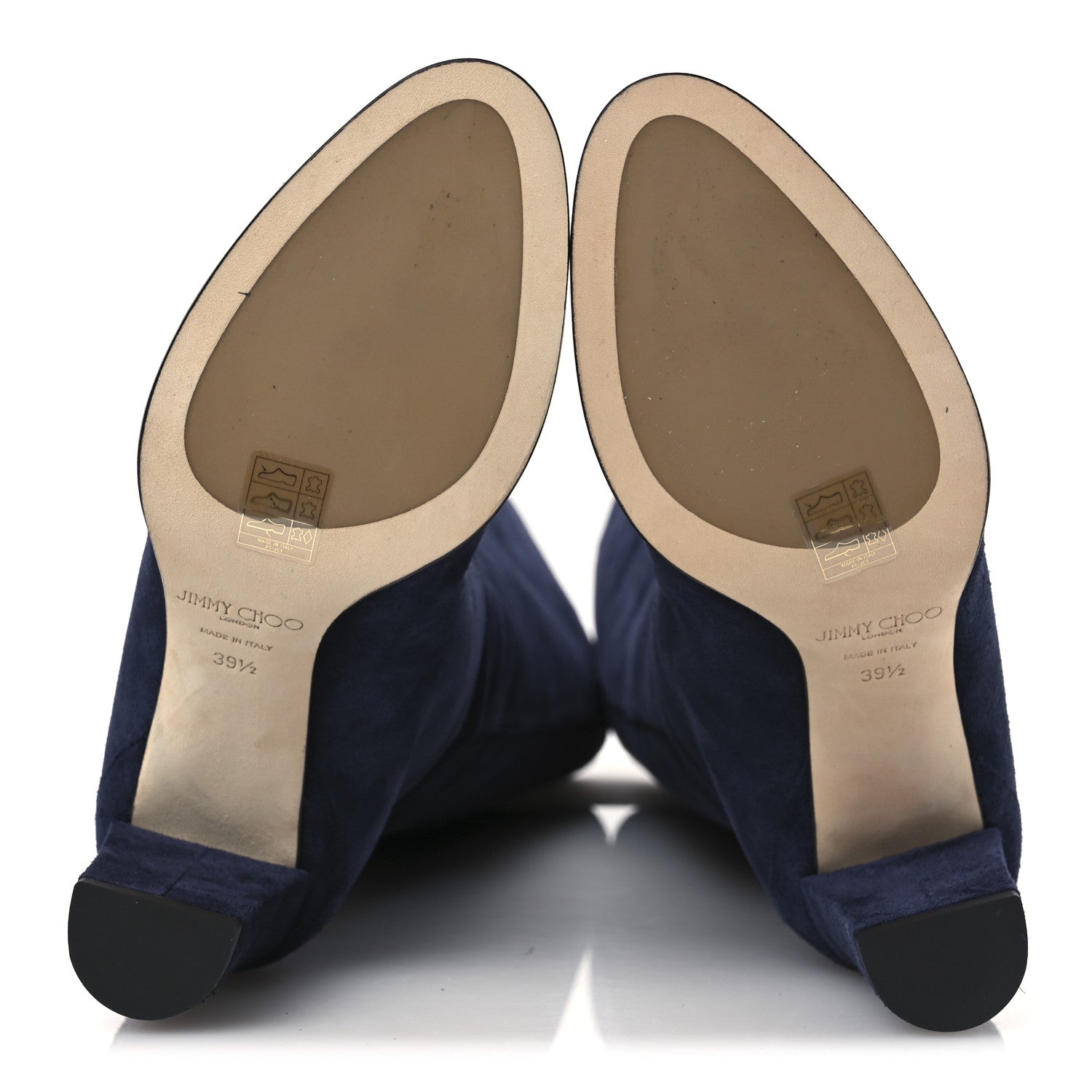 Jimmy Choo Suede Natalie 80 Boots 39.5 Navy 8 of 13