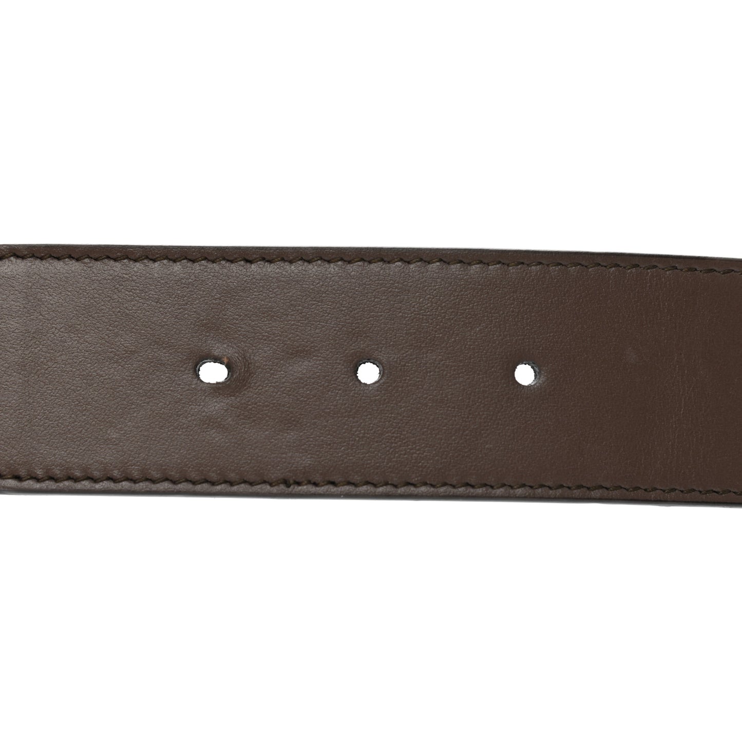 GG Supreme Monogram Matte Plutone Calfskin Double G 40mm Belt 95 38 Beige Ebony New Acero