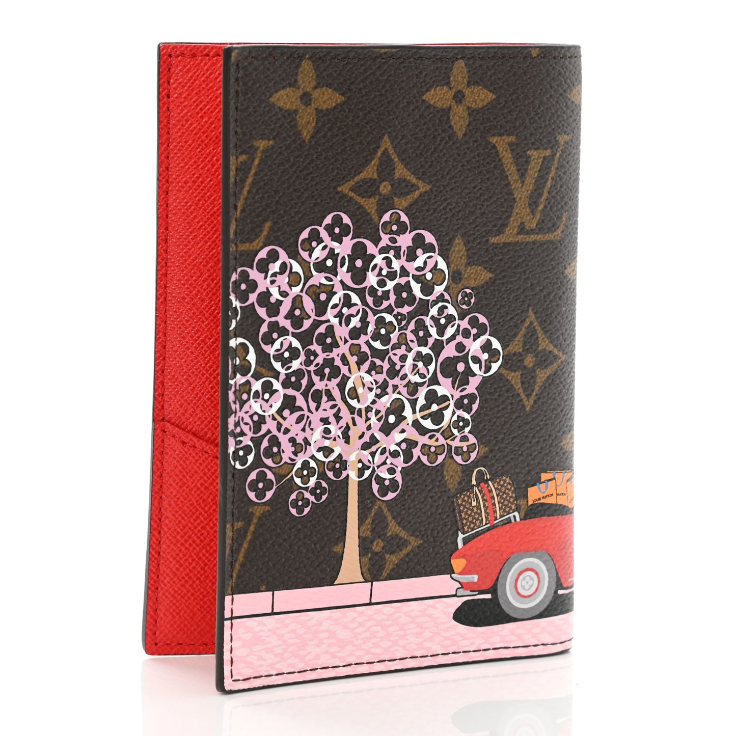 Monogram 2019 Christmas Animation Passport Cover Rouge