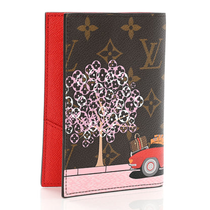 Louis Vuitton Monogram 2019 Christmas Animation Passport Cover Rouge 3 of 7