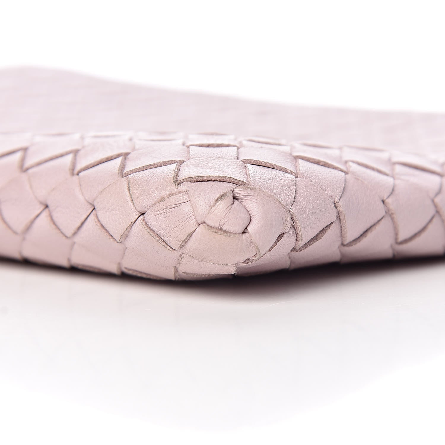 Bottega Veneta Nappa Intrecciato Flat Zip Pouch Antique Rose 11 of 11