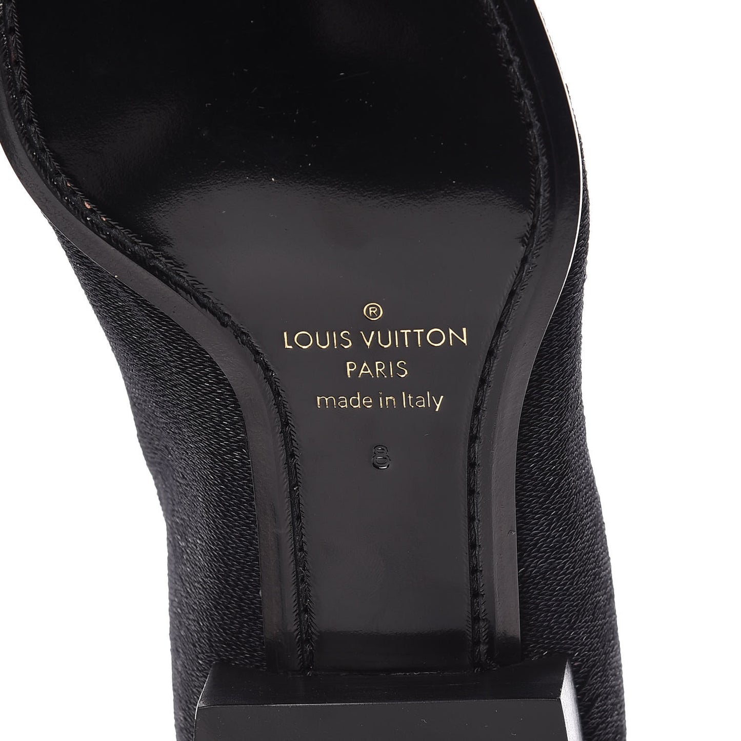 Monogram Embroided Sequins Mens Grenelle Richelieu Shoes 8 Black
