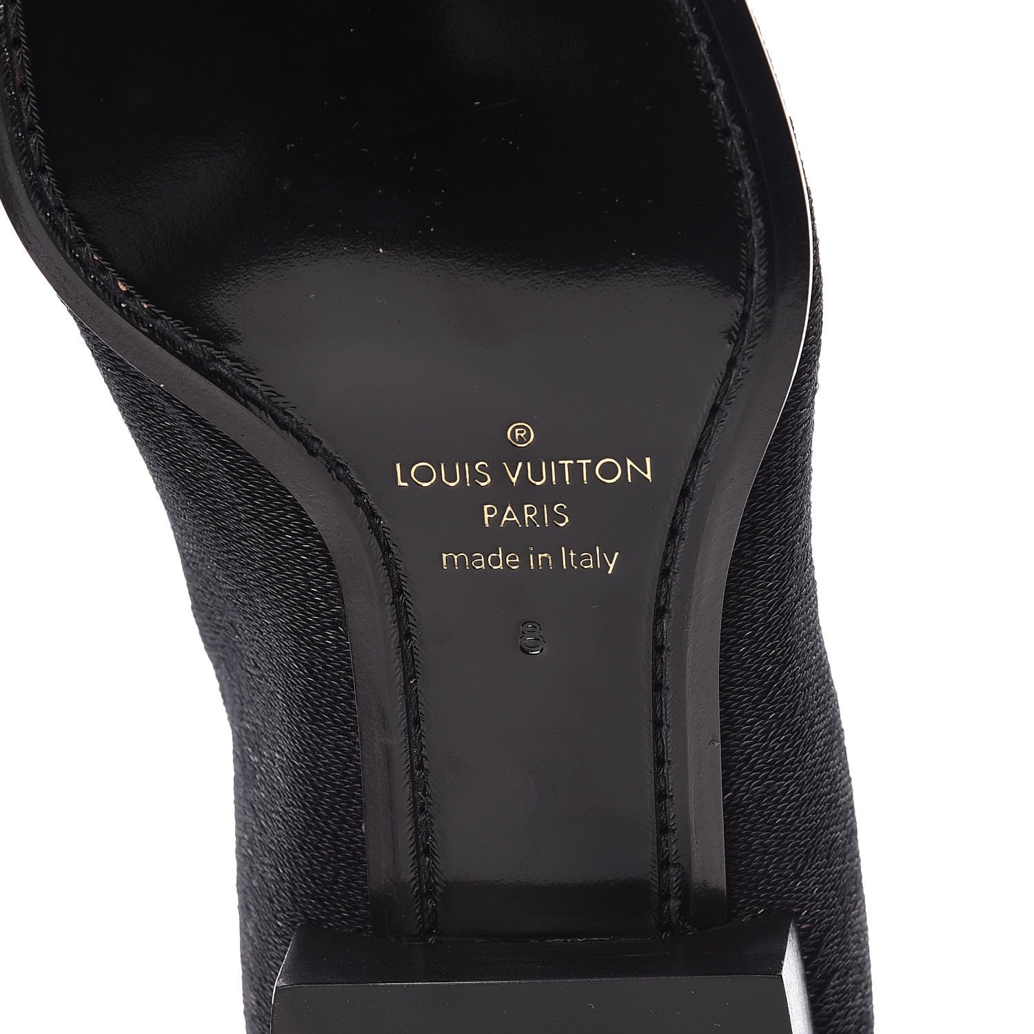 Louis Vuitton Monogram Embroided Sequins Mens Grenelle Richelieu Shoes 8 Black 6 of 9