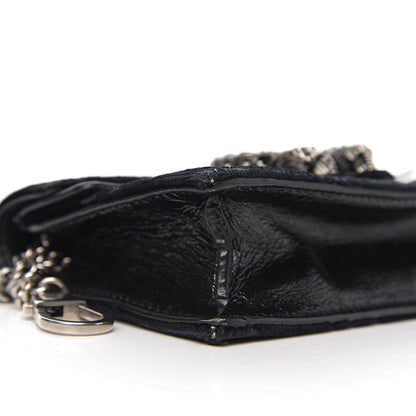 Gucci Velvet GG Monogram Super Mini Dionysus Shoulder Bag Black 9 of 12