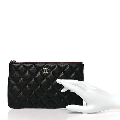 Chanel Caviar Quilted Cosmetic Case Black 2 of 9