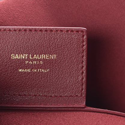 Saint Laurent Calfskin Large Shopping Tote Bordeaux 7 of 13