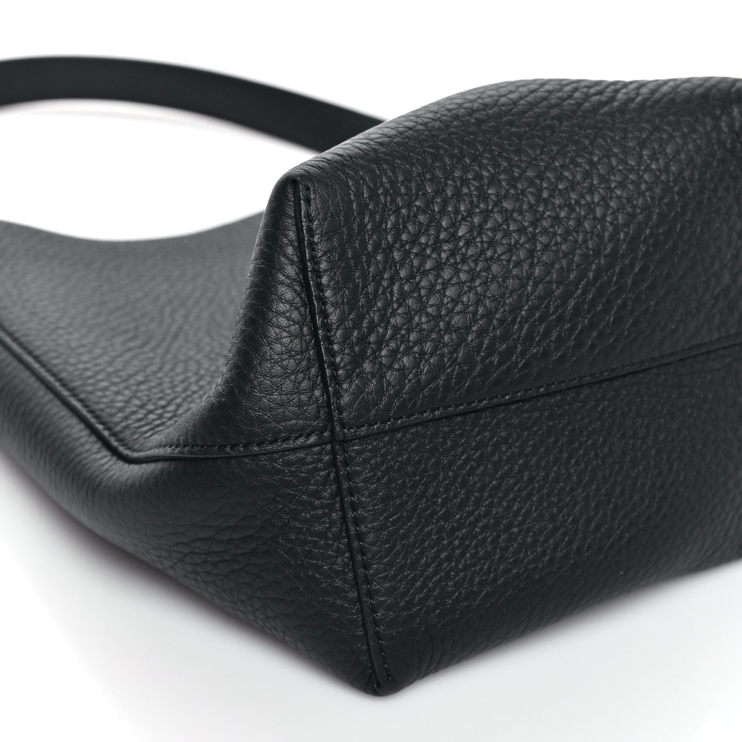 Grained Calfskin Small N/S Park Tote  Black