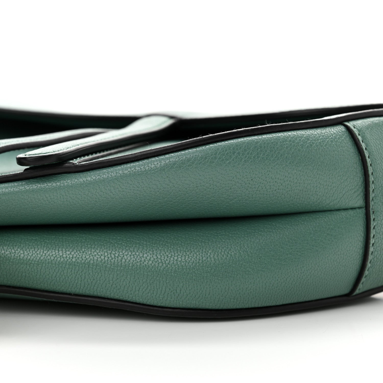 Christian Dior Shiny Goatskin Saddle Bag Green 10 of 14