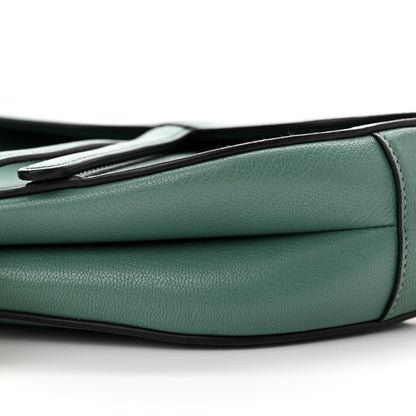 Christian Dior Shiny Goatskin Saddle Bag Green 10 of 14