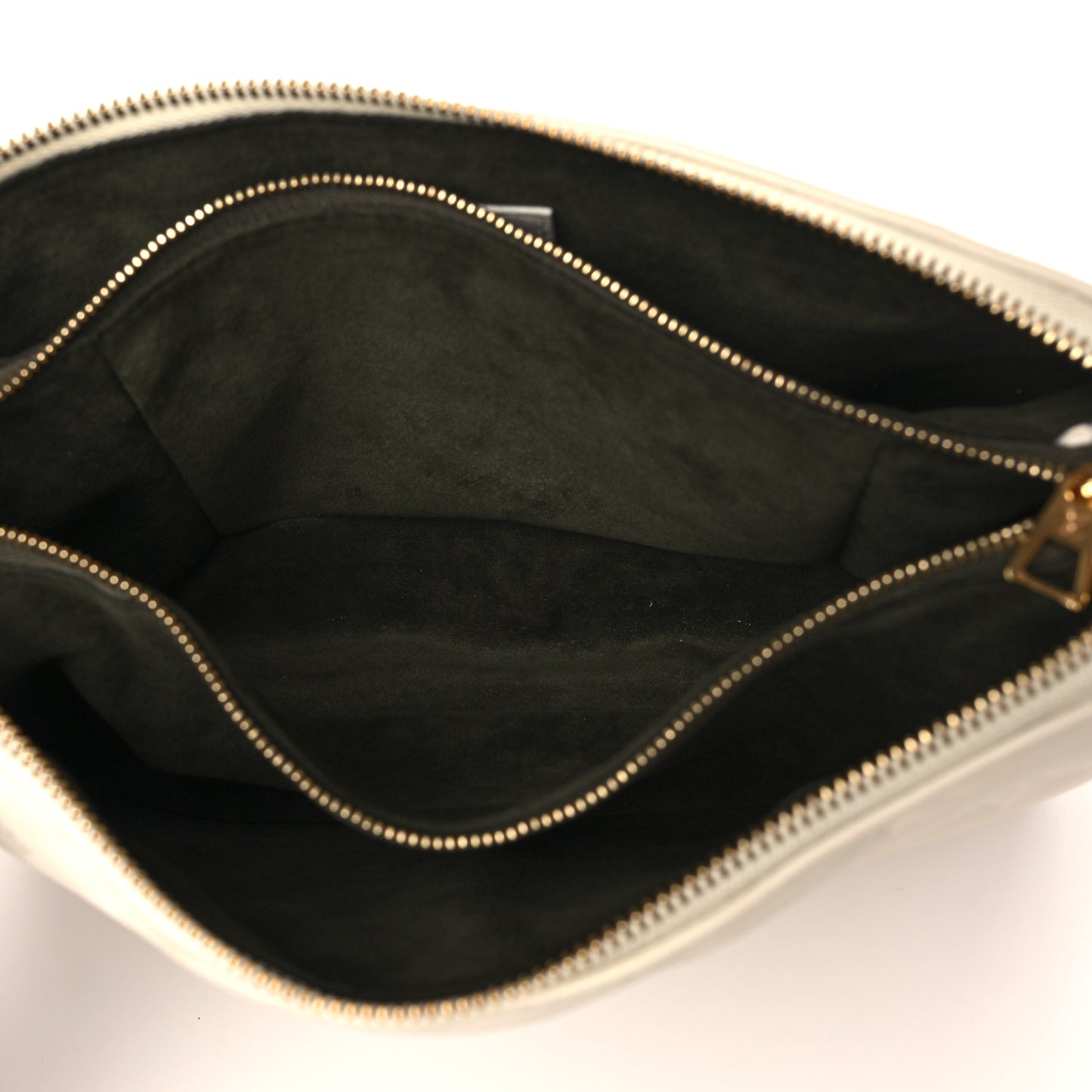 Lambskin Embossed Monogram Coussin PM Cream