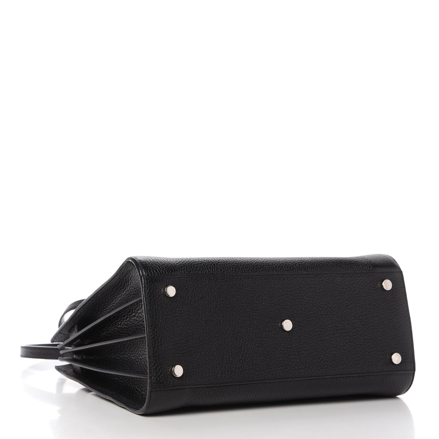 Grained Calfskin Small Sac De Jour Black