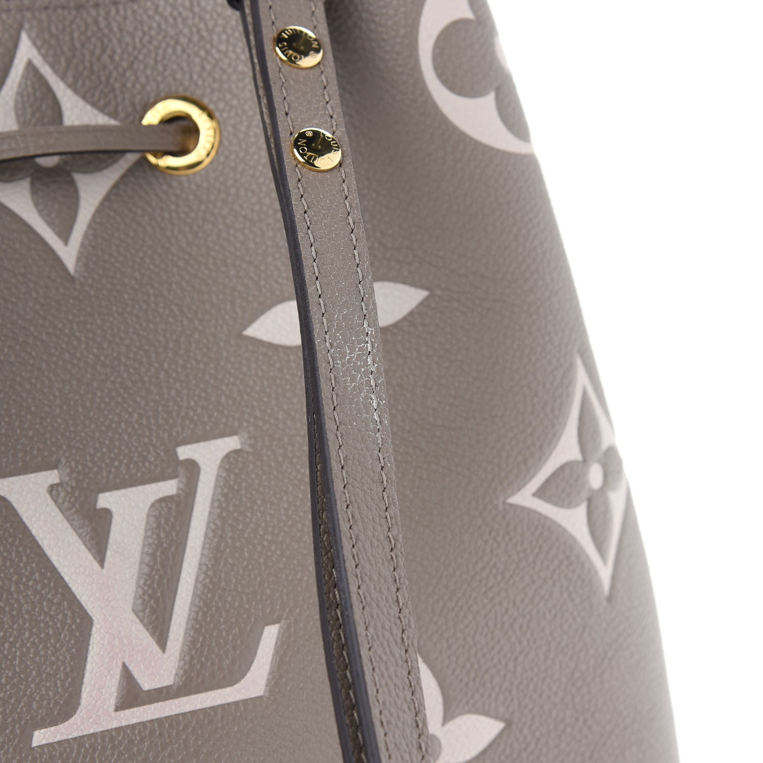 Louis Vuitton Empreinte Monogram Giant Neonoe MM Tourterelle Creme 10 of 11