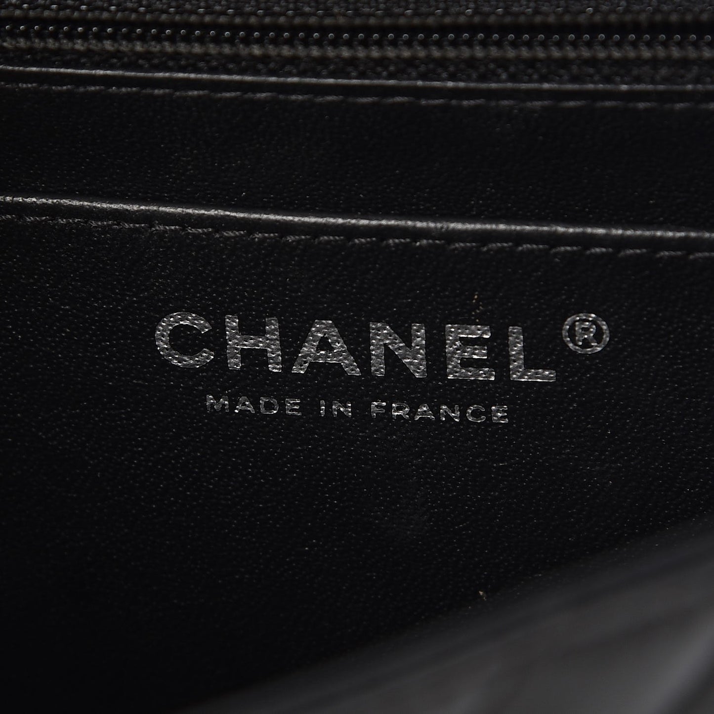Lambskin Chevron Quilted Mini Square Flap So Black