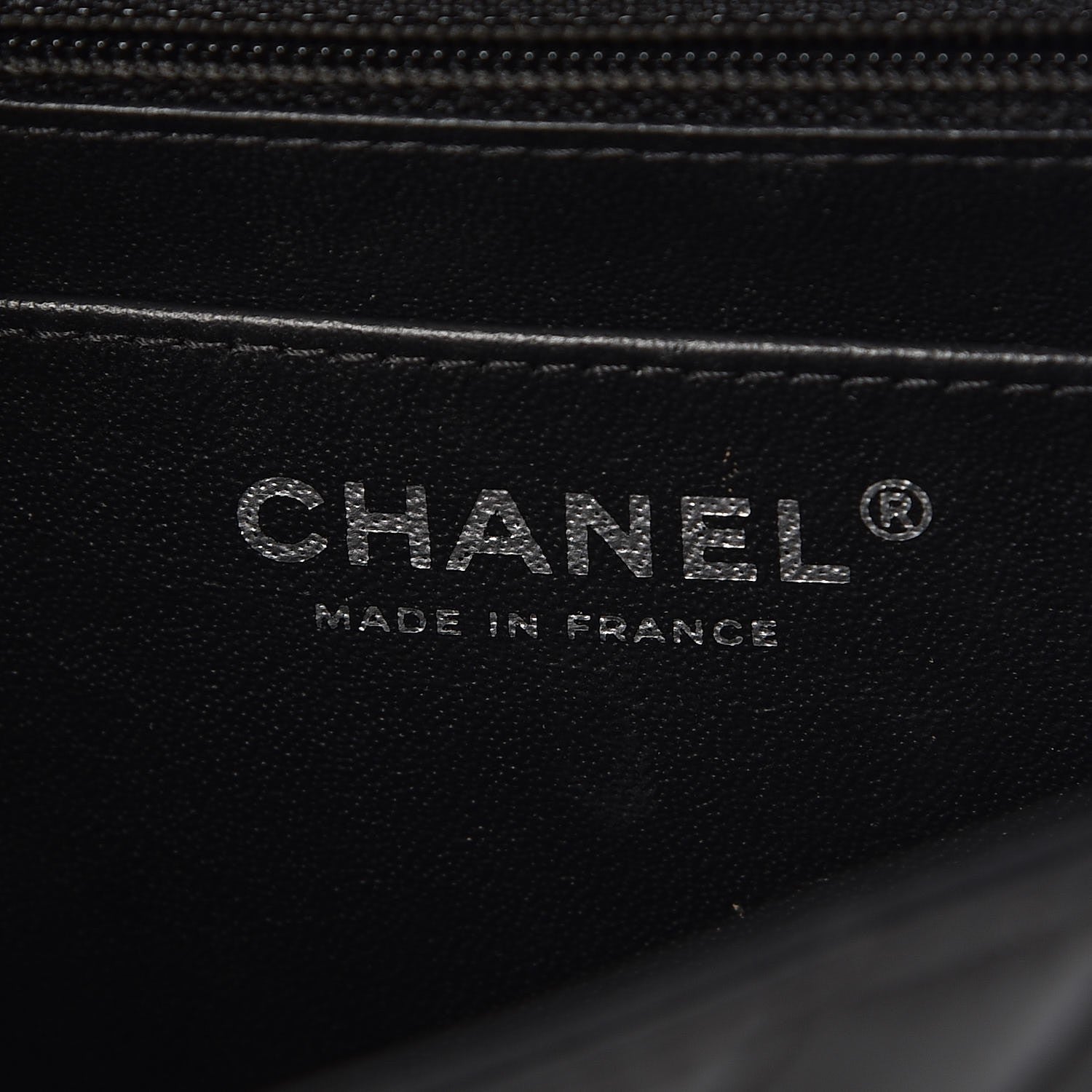 Chanel Lambskin Chevron Quilted Mini Square Flap So Black 6 of 9